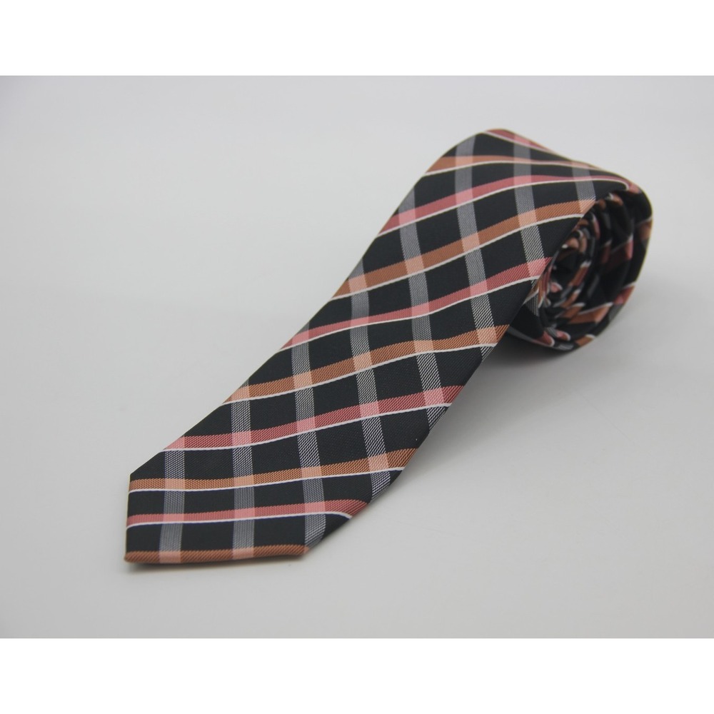 Bergamo New York Men's Plaid Check Tie Old Money Dark Academia Handmade 57" #828